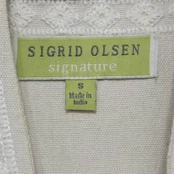 Boho Lagenlook Coastal Grandma Lightweight Jacket by Sigrid Olsen - Picture 3 of 11